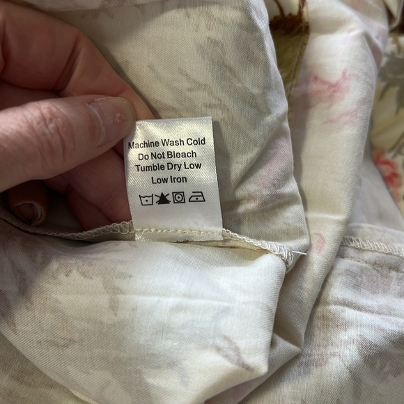 Tuckernuck Crawford Mini Dress Sun Faded Floral V neck Flutter Sleeve XL NEW - Picture 12 of 15